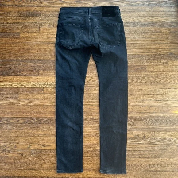 Men’s True Religion Black Super Skinny Stretch Tony Fit Jeans - Picture 5 of 7